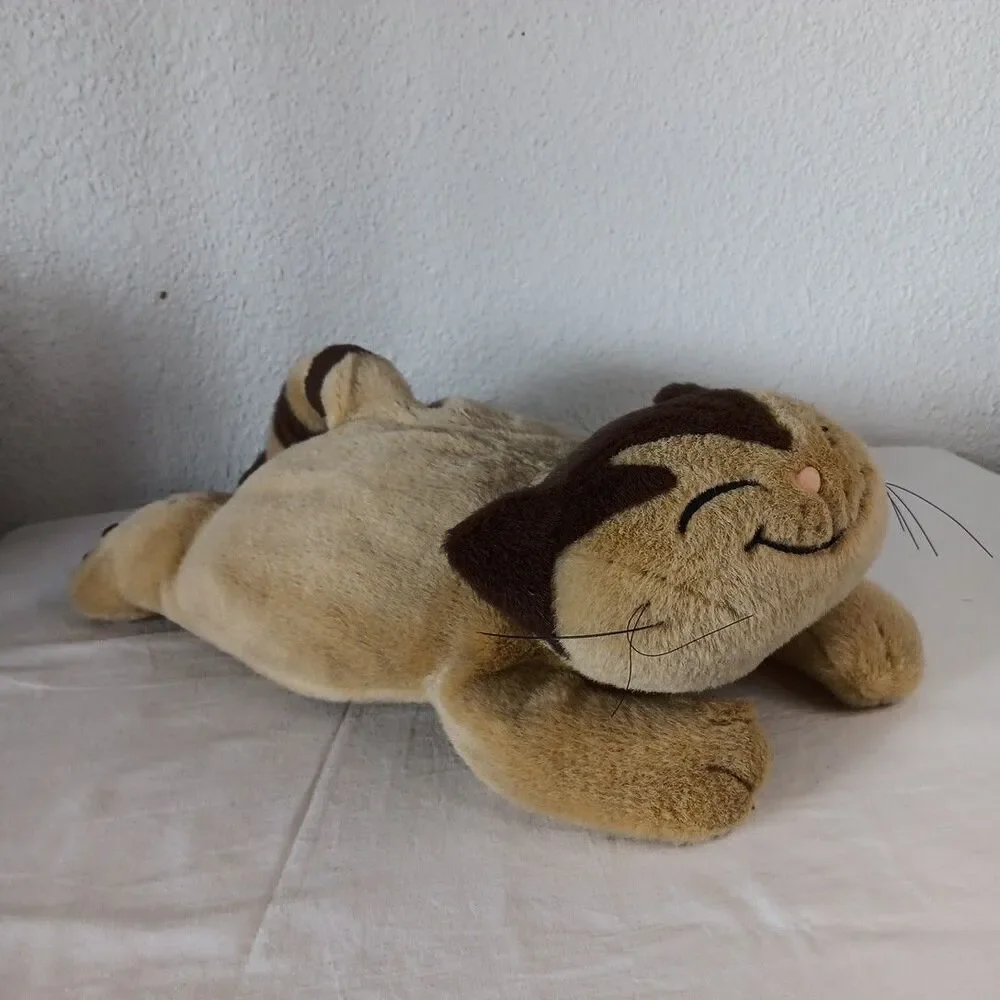 Jacob Cat Sekiguchi Plush Cat Brown Smiling Face Laying Kitty Toy Sven Hartmann